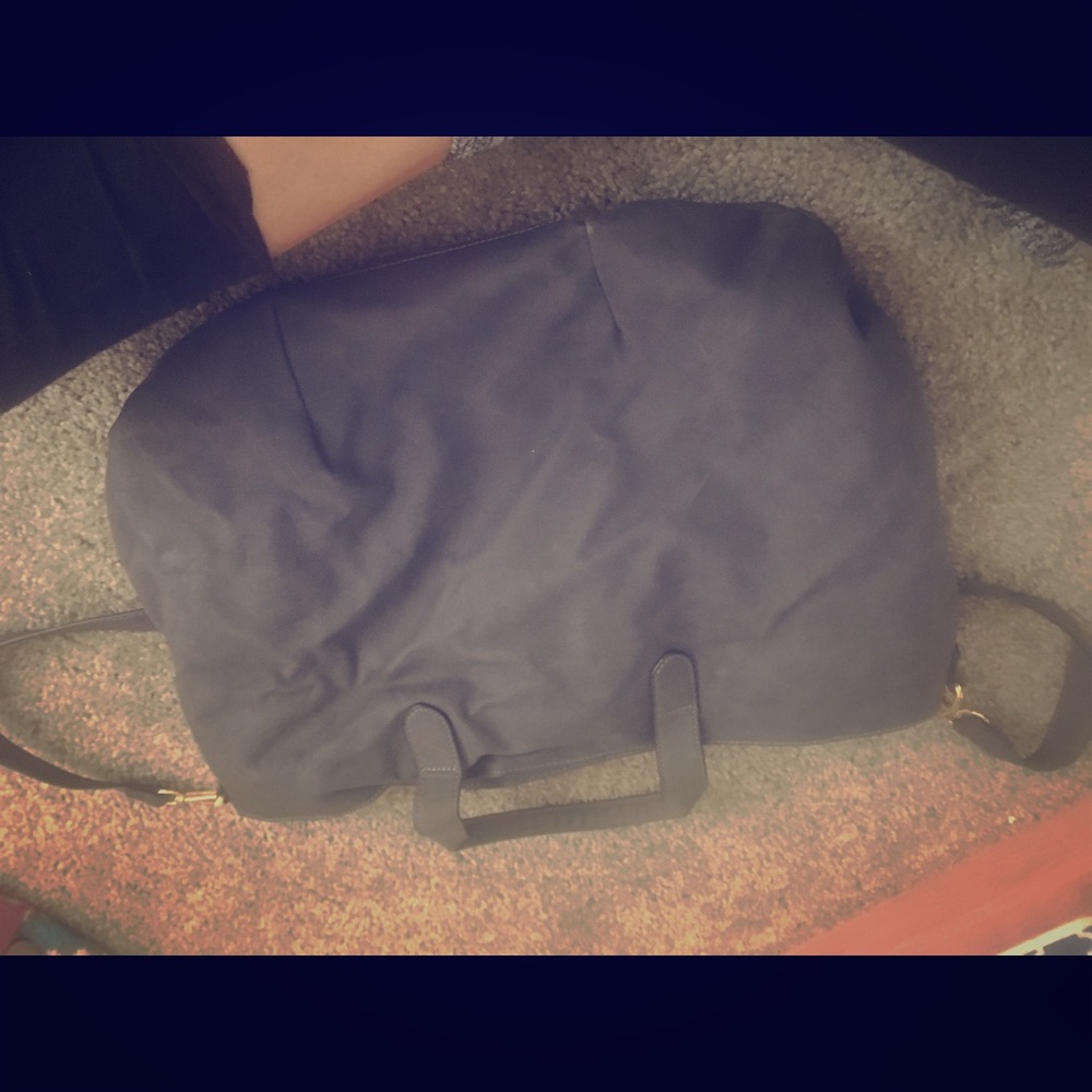 Grey suede purse